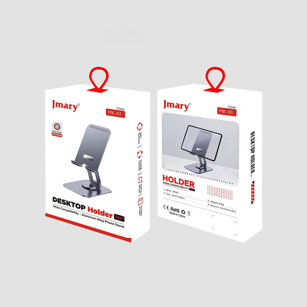 Jmary MK-61 Ayarlanabilir Katlanabilir 360 Derece Dönebilen Telefon ve Tablet Standı Jmary MK-61 Ayarlanabilir Katlanabilir 360 Derece Dönebilen Telefon ve Tablet Standı